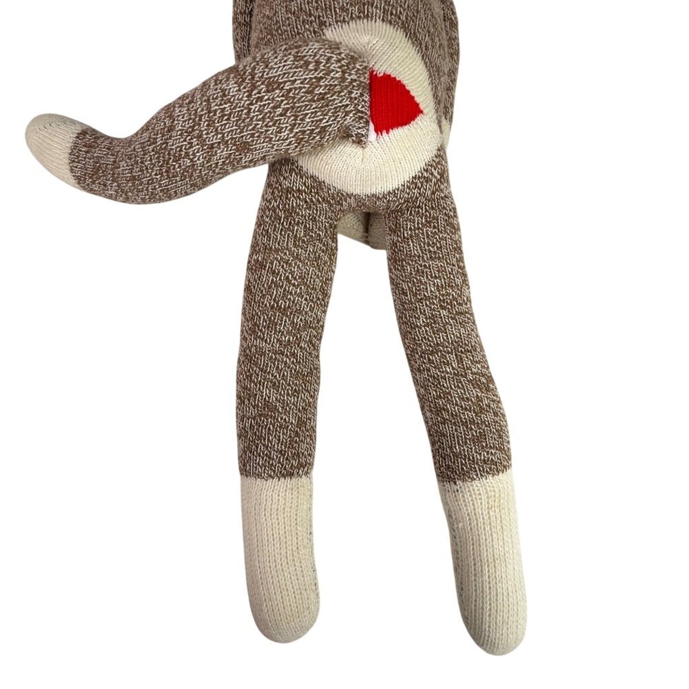 Ozark Mountain Kids Sock Monkey Plush Brown & Cream 20 Inches Stuffed Animal VTG - Picture 7 of 11